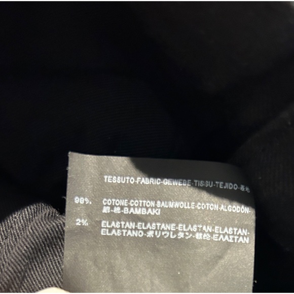 Saint Laurent distressed cropped skinny mid rise black jeans size 27 - Picture 8 of 8